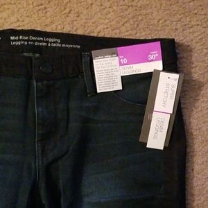 Denim leggings NWT